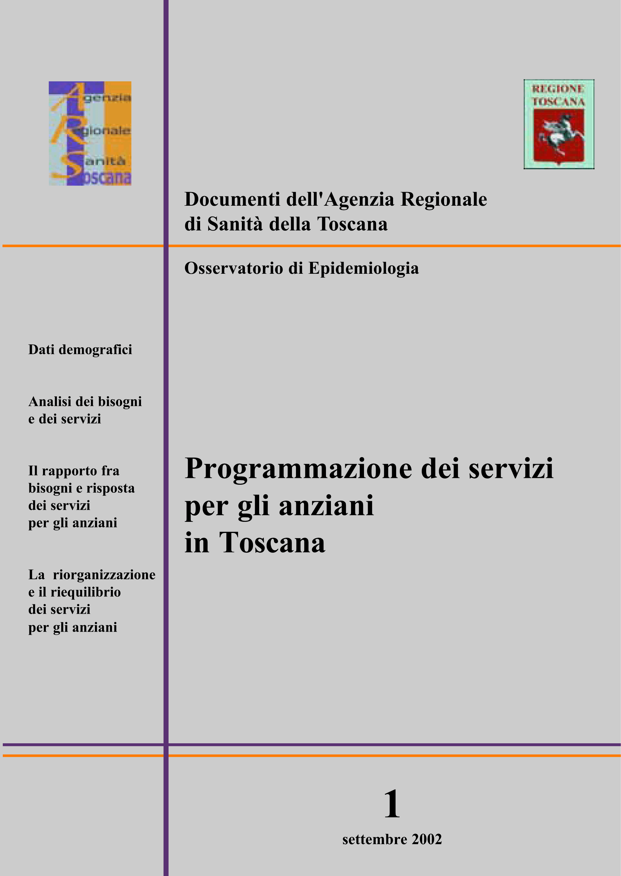 Immagine copertina Collana dei Documenti ARS, n. 1