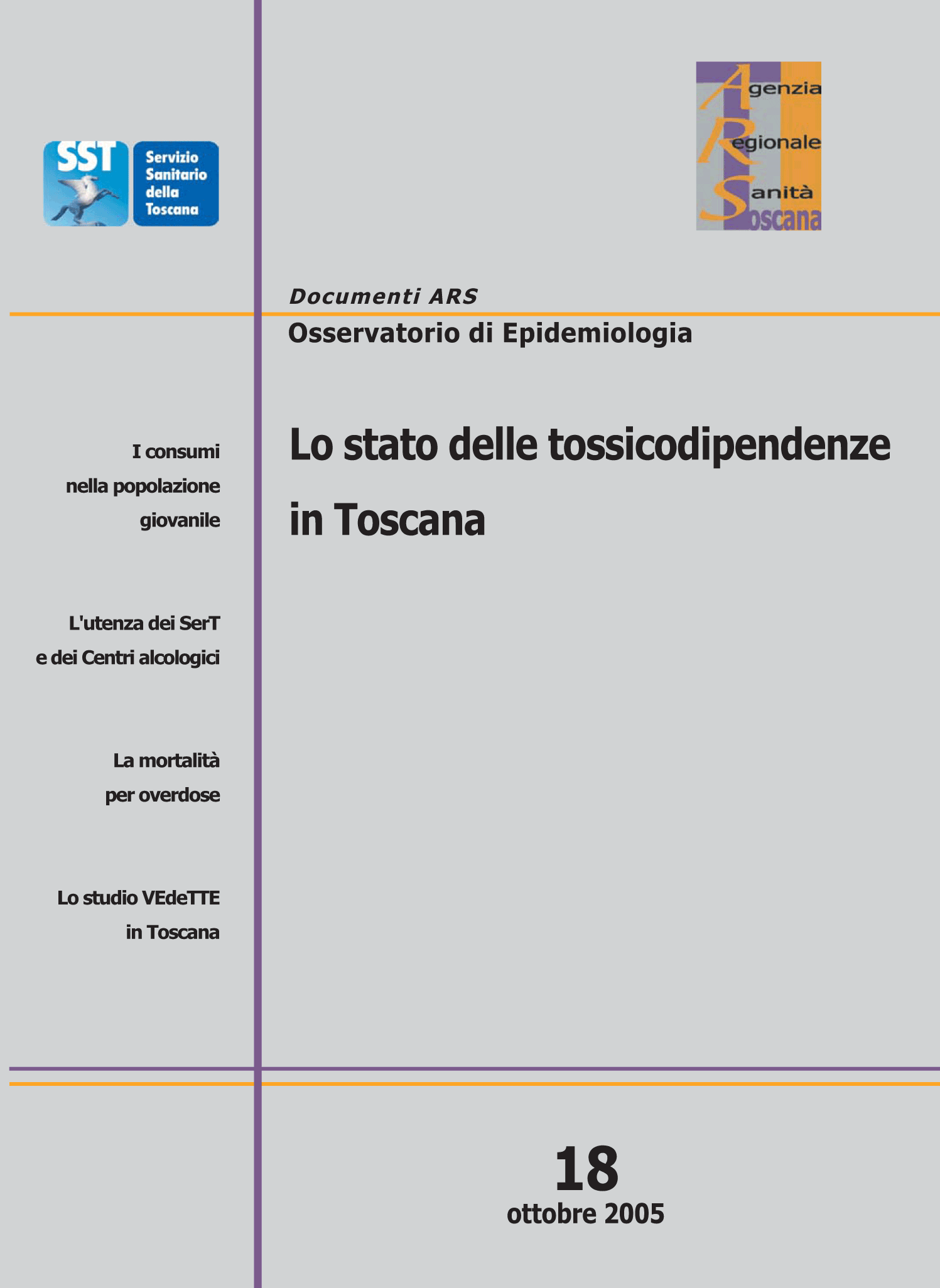 Immagine copertina Collana dei Documenti ARS, n. 18