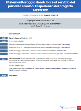 Il telemonitoraggio domiciliare al servizio del paziente cronico: l'esperienza del progetto AIRTELTEC