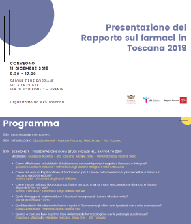 Presentazione del rapporto sui farmaci in Toscana 2019