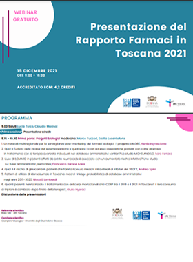 Presentazione del Rapporto sui farmaci in Toscana 2021