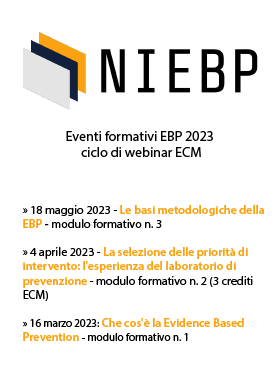 Evidence-Based Prevention: giornate formative